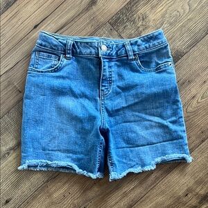 Girls Cut-off Jean Shorts, Size 10-12